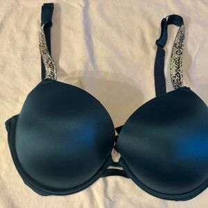 Victoria’s Secret Very Sexy Teal Padded Bra with Embellished Straps
